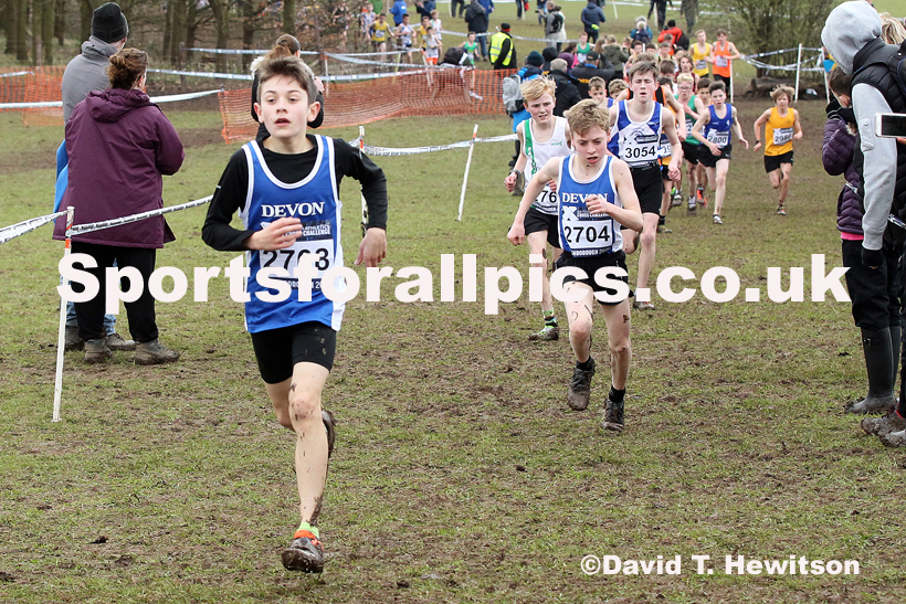 Boys under-13s, 2020 British Athletics Inter Counties Cross Country Champs., Prestwold Hall, Loughborough. Photo: David T. Hewitson/Sports for All Pics